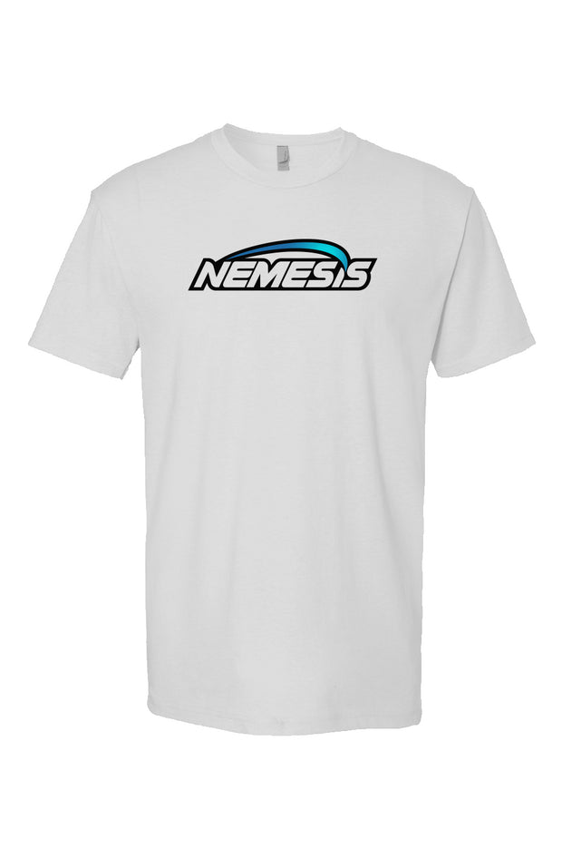 Nemesis Logo White Heather T shirt
