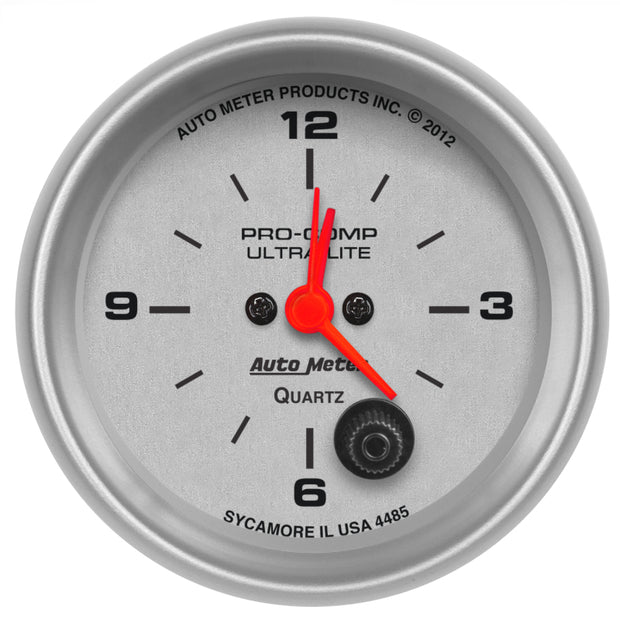 Autometer Ultra-Lite 66.7mm 12V Short Sweep Electronic Clock