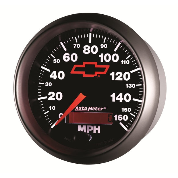 Autometer Speedometer 3-3/8in, 0-160 MPH, Elec. Programmable - Bowtie Black