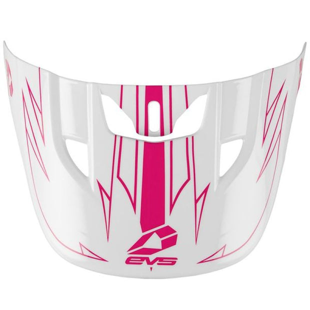 EVS T3 Pinner Helmet Visor 50-50 - White/Pink