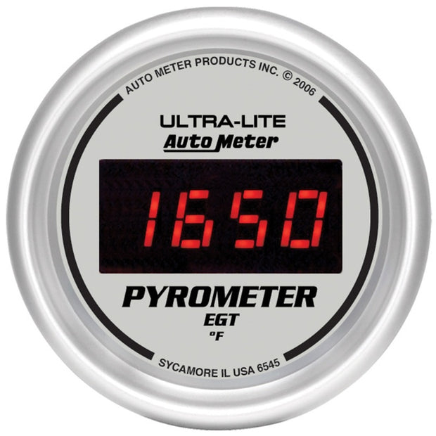 Autometer Ultra-Lite 52MM 0-2000 Degree Digital Pyrometer