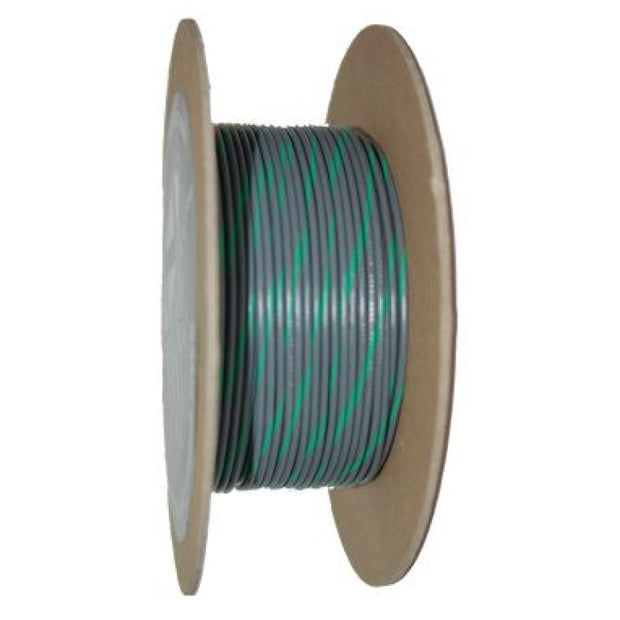 NAMZ OEM Color Primary Wire 100ft. Spool 20g - Gray/Green Stripe