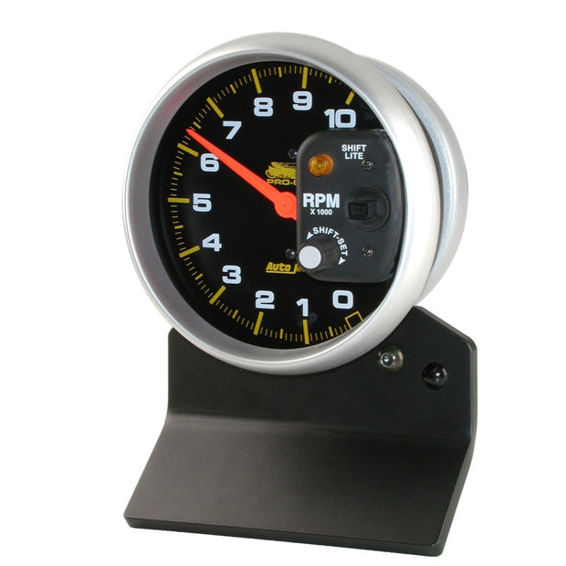 Autometer Pro-Cycle Gauge Tach 5in 10K Rpm W/ Shift-Lite 2 & 4 Cylinder Black Pro-Cycle