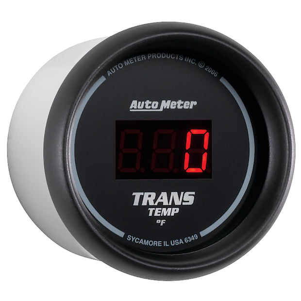 Autometer Z Series 52mm Black Digital 0-300 Deg F Transmission Temperature Gauge