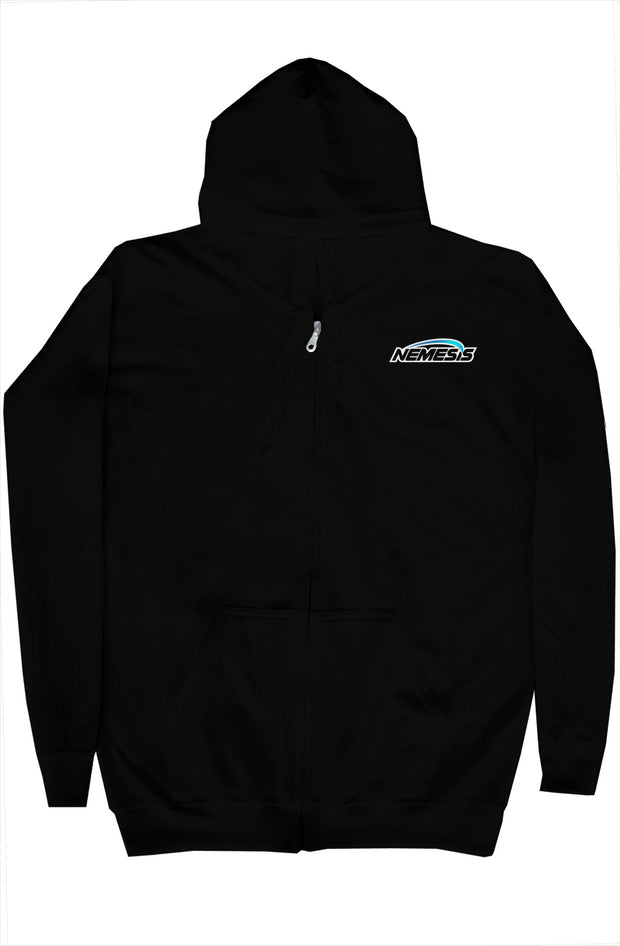 Nemesis Logo Black Zip Up Hoody