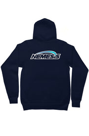 Nemesis Logo Navy Zip Up Hoodie