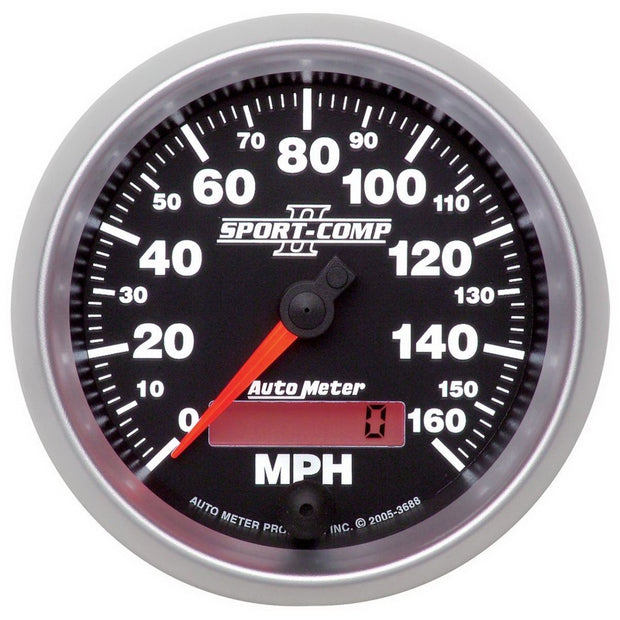 Autometer Sport-Comp II 3-3/8in 0-160MPH In-Dash Electronic Programmable Speedometer