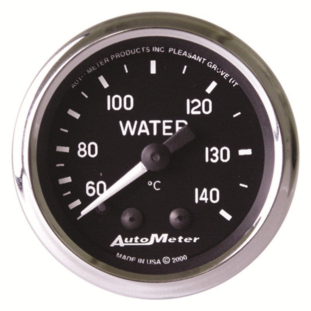 Autometer Cobra 2-1/16 inch 60-140 Deg Celcius Mechanical Water Temperature Gauge