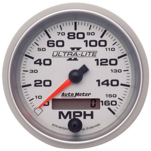 Autometer Ultra-Lite II 3-3/8in 0-160MPH Electronic Programmable Speedometer
