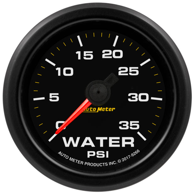Autometer Extreme Environment 2-1/16in 35PSI Water Pressure Gauge w/ Warning