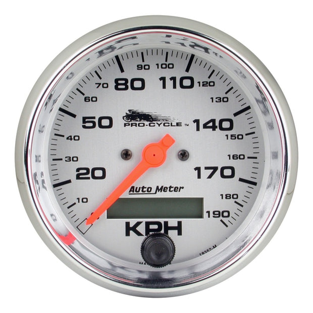 Autometer Pro-Cycle Gauge Speedo 3 3/4in 120 Mph Elec Silver