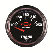 Autometer GM Bowtie Black 2-1/16in 100-250 Degree F Electronic Transmission Temperature Gauge