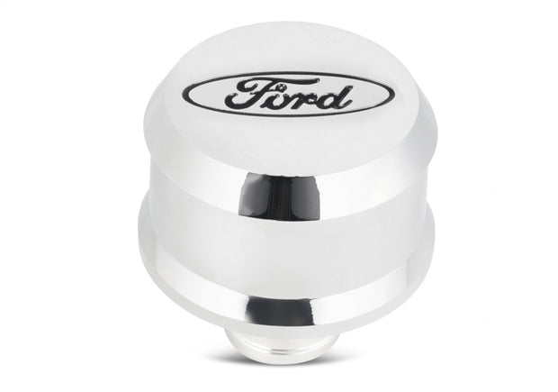 Ford Racing Slant Edge Breather - Chrome