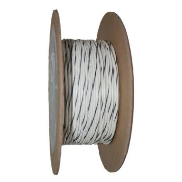 NAMZ OEM Color Primary Wire 100ft. Spool 20g - White/Black Stripe