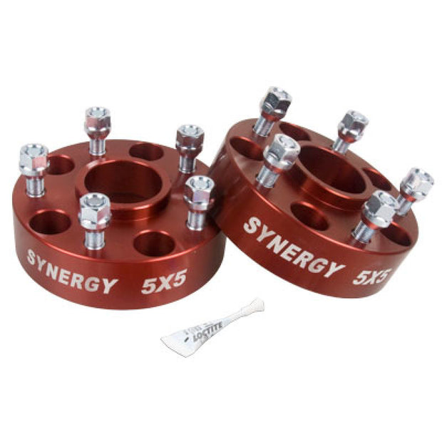 Synergy Jeep Hub Centric Wheel Spacers 5x4.5-1.25in Width 1/2-20 UNF Stud Size