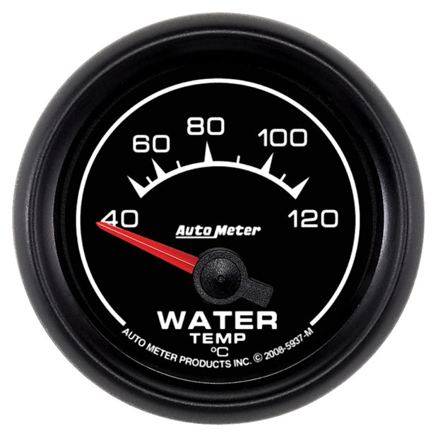 Autometer ES 52mm 40-120 Deg C Short Sweep Electric Water Temperature Gauge
