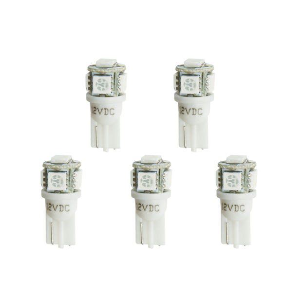 Autometer LED Light Bulb Replacement - White 5 Pack