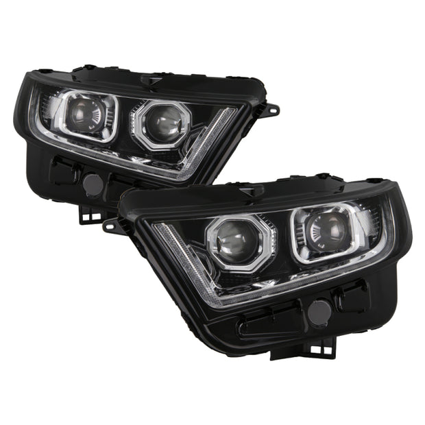 xTune 15-16 Ford Edge (Halogen Model Only) LED Projector Headlights - Chrome PRO-JH-FEDGE15-LED-C