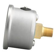 Autometer AutoGage 1.5in Liquid Filled Mechanical 0-60 PSI Fuel Pressure Gauge - Silver
