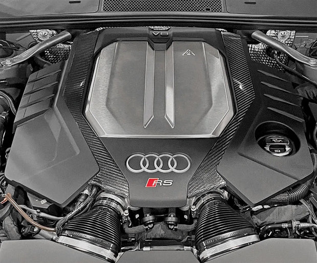 Carbon Fiber Engine Cover Trim, Audi C8 RS6/RS7