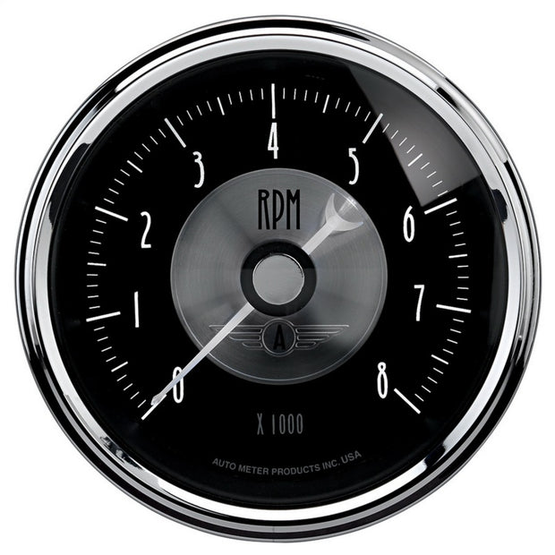 Autometer Prestige Series Black 3-3/8in 8000RPM Tachometer Gauge