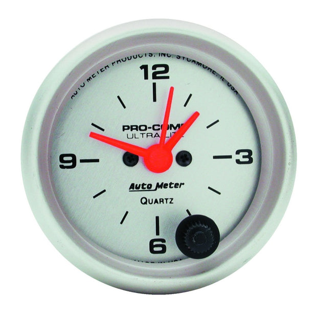 Autometer Ultra-Lite 52mm Short Sweep Electronic Clock
