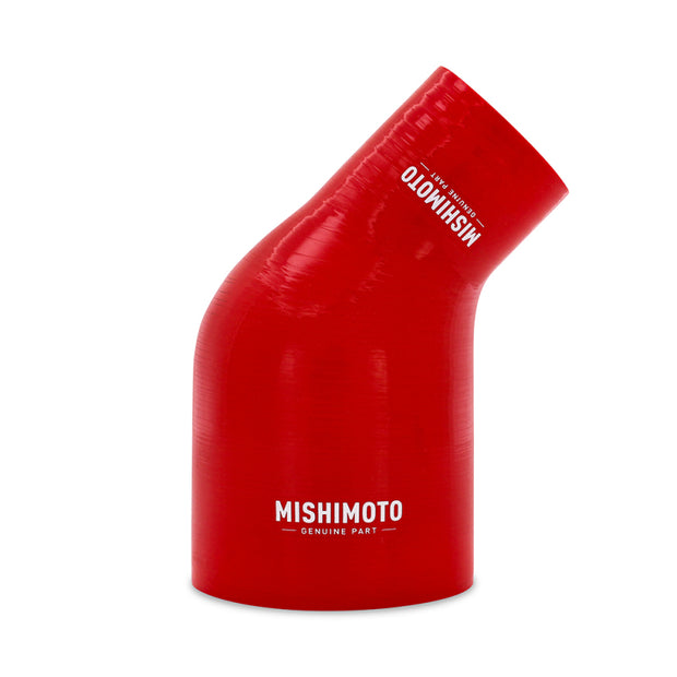 Mishimoto Silicone Reducer Coupler 45 Degree 2.5in to 4in - Red