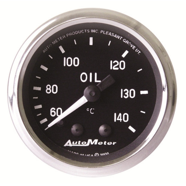 Autometer Cobra 2 1/16in 60-140 Deg Celcius Mechanical Oil Temperature Gauge