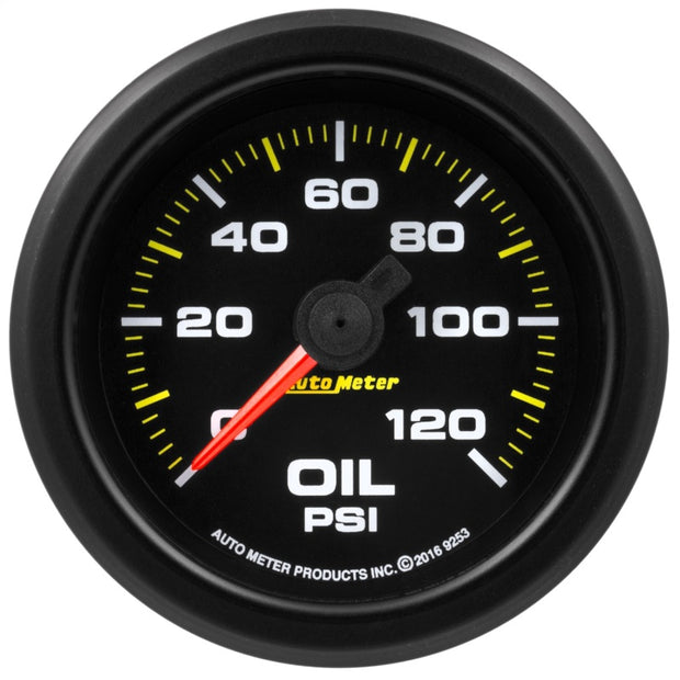 Autometer Extreme Environment 2-1/16in 120psi Stepper Motor Oil Pressure Gauge w/ Warning Light