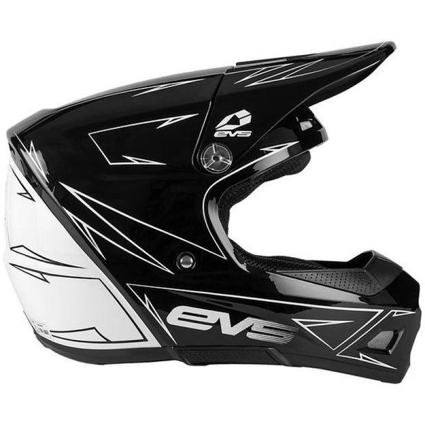 EVS T3 Pinner Helmet 50-50 Black/White Youth - Large