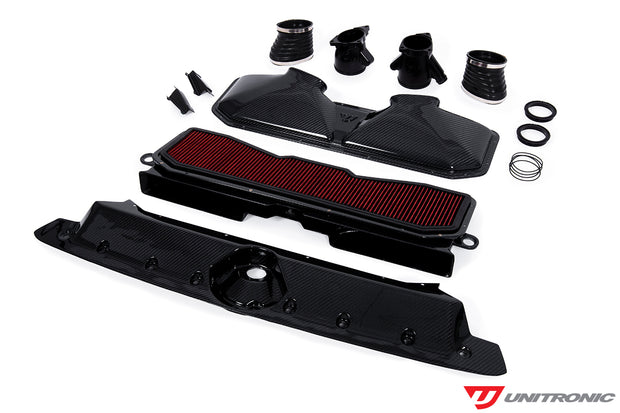 UNITRONIC CARBON FIBER INTAKE & TURBO INLETS FOR C8 RS 6/RS 7 GLOSS CARBON