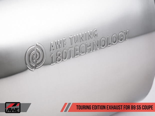 AWE Tuning Audi B9 S5 3.0T Touring Edition Exhaust - Chrome Silver Tips (90mm)