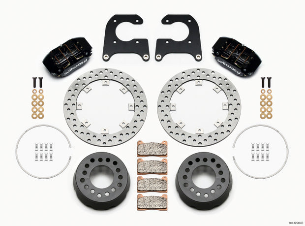 Wilwood Dynapro Lug Mount Single Rear Dynamic Kit SA Drilled M-W/Lamb Ends 1/2in Studs