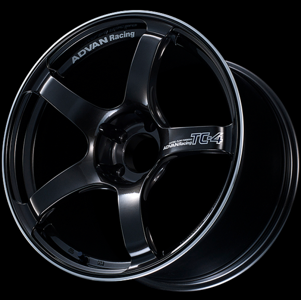 Advan TC4 18x9.5 +12 5-114.3 Racing Black Gunmetallic and Ring Wheel