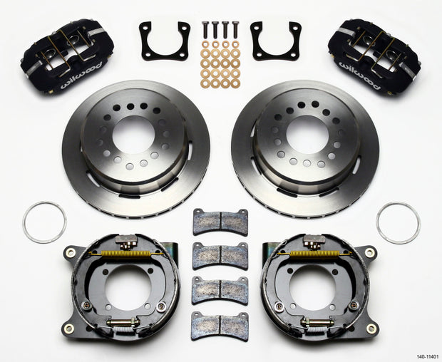 Wilwood Dynapro Low-Profile 11.00in P-Brake Kit Chevy 12 Bolt Spcl 2.81in Offset