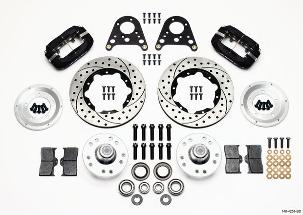 Wilwood Forged Dynalite Front Kit 10.75in Drilled Rotor Art Morrison Strut