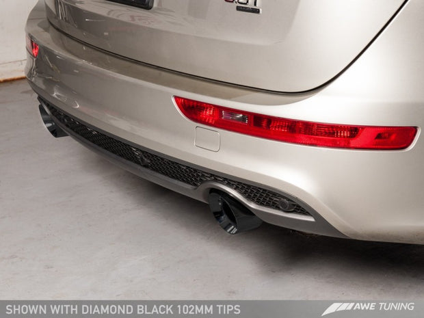 AWE Tuning Audi 8R Q5 3.0T Touring Edition Exhaust Dual Outlet Diamond Black Tips