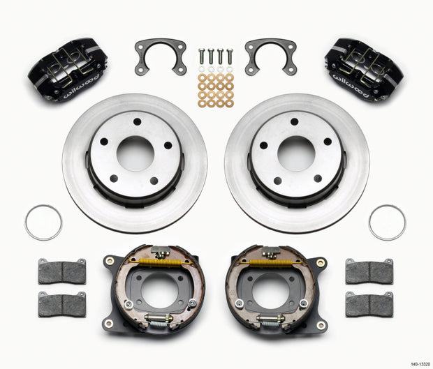 Wilwood Dynapro Lug Mount P/S Park Brake Kit Small Ford 2.36in Off Bronco 5 x 5.50