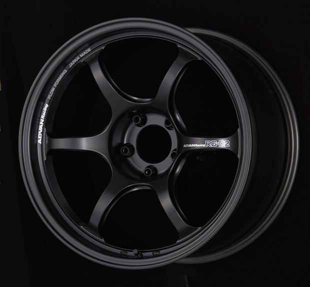 Advan RG-D2 18x8.5 +37 5-114.3 Semi Gloss Black Wheel