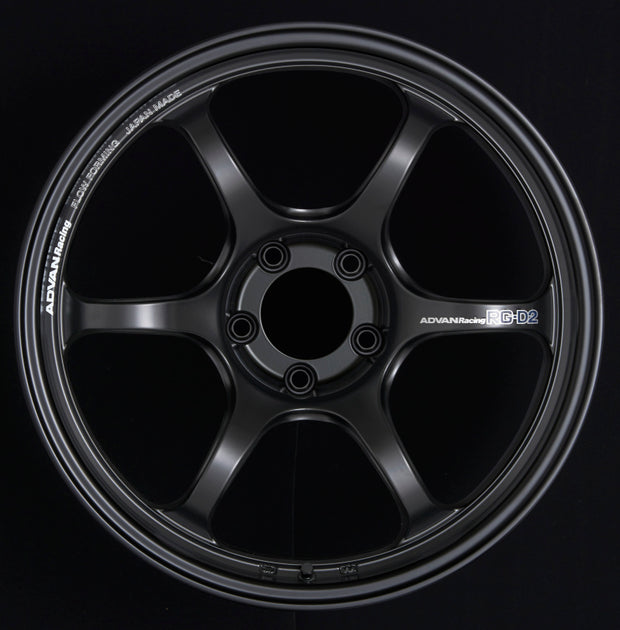 Advan RG-D2 18x10.5 +35 5-120 Semi Gloss Black Wheel
