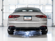 AWE Tuning Audi B9 RS 5 2.9L (Res.For Performance Cat) Touring Edition Exhaust w/ Diamond Black Tips