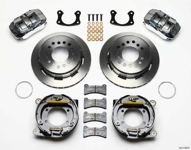 Wilwood Dynapro Low-Profile 11.00in P-Brake Kit-Polish New Big Ford 2.50in Offset