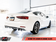 AWE Tuning Audi B9 S5 Sportback SwitchPath Exhaust - Non-Resonated (Silver 102mm Tips)