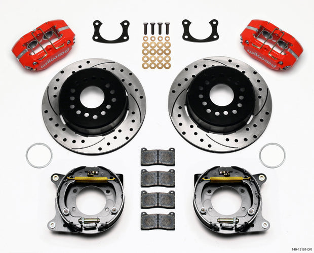 Wilwood Dynapro Lug Mount P/S P-B Kit Drilled-Red New Big Ford 2.50in Offset