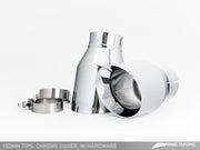 AWE Tuning Audi C7 A7 3.0T Touring Edition Exhaust - Quad Outlet Chrome Silver Tips