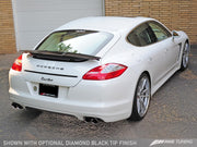 AWE Tuning Panamera Turbo Performance Exhaust System Track Edition Polished Silver Tips