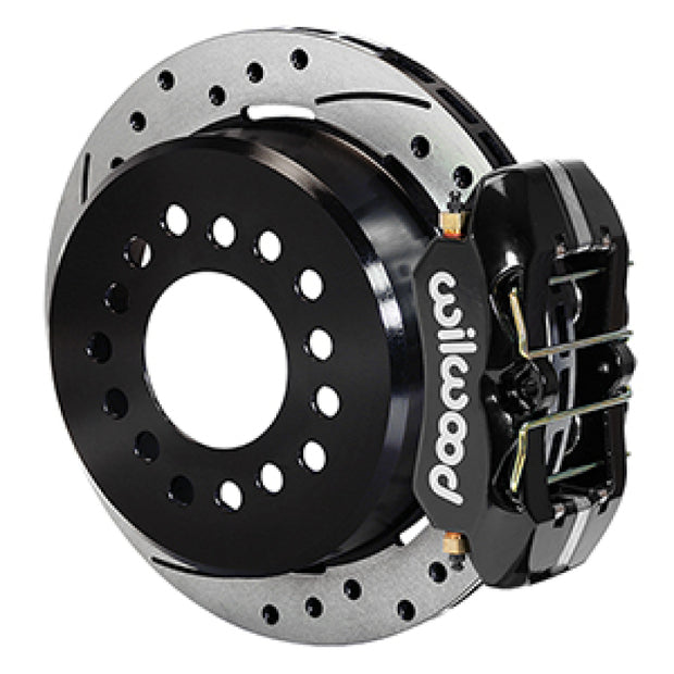 Wilwood Dynapro 12 Bolt Low-Pro Rear Kit w/ E-Brake 11in Drilled & slotted / 2.75-2.81in off - Black