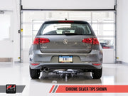 AWE Tuning VW MK7 Golf 1.8T Touring Edition Exhaust w/Chrome Silver Tips (90mm)