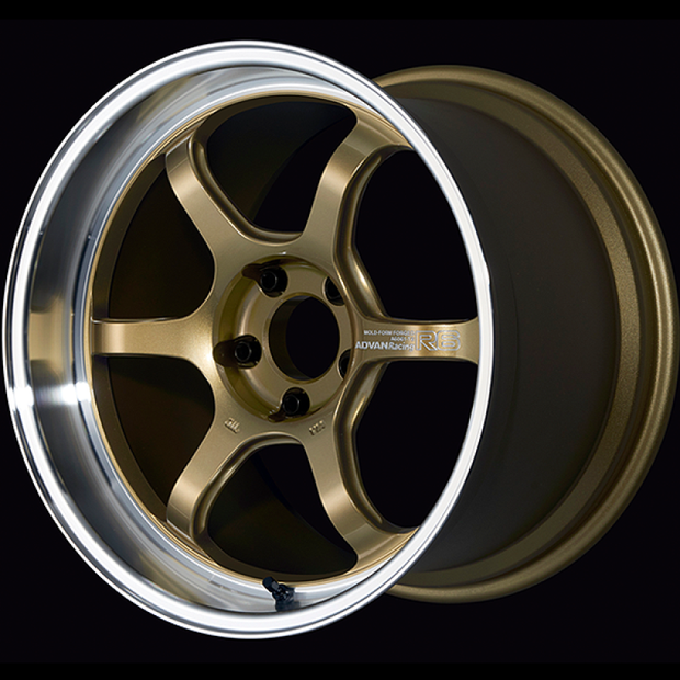 Advan R6 18x8.0 +45 5-114.3 Machining & Racing Brass Gold Wheel