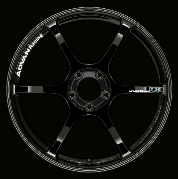 Advan RGIII 18x8.0 +37 5-114.3 Racing Gloss Black Wheel